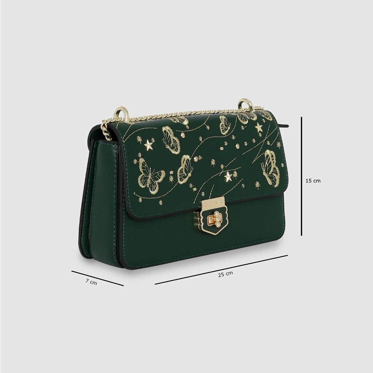 Butterfly & Star Embroidered Slingbag