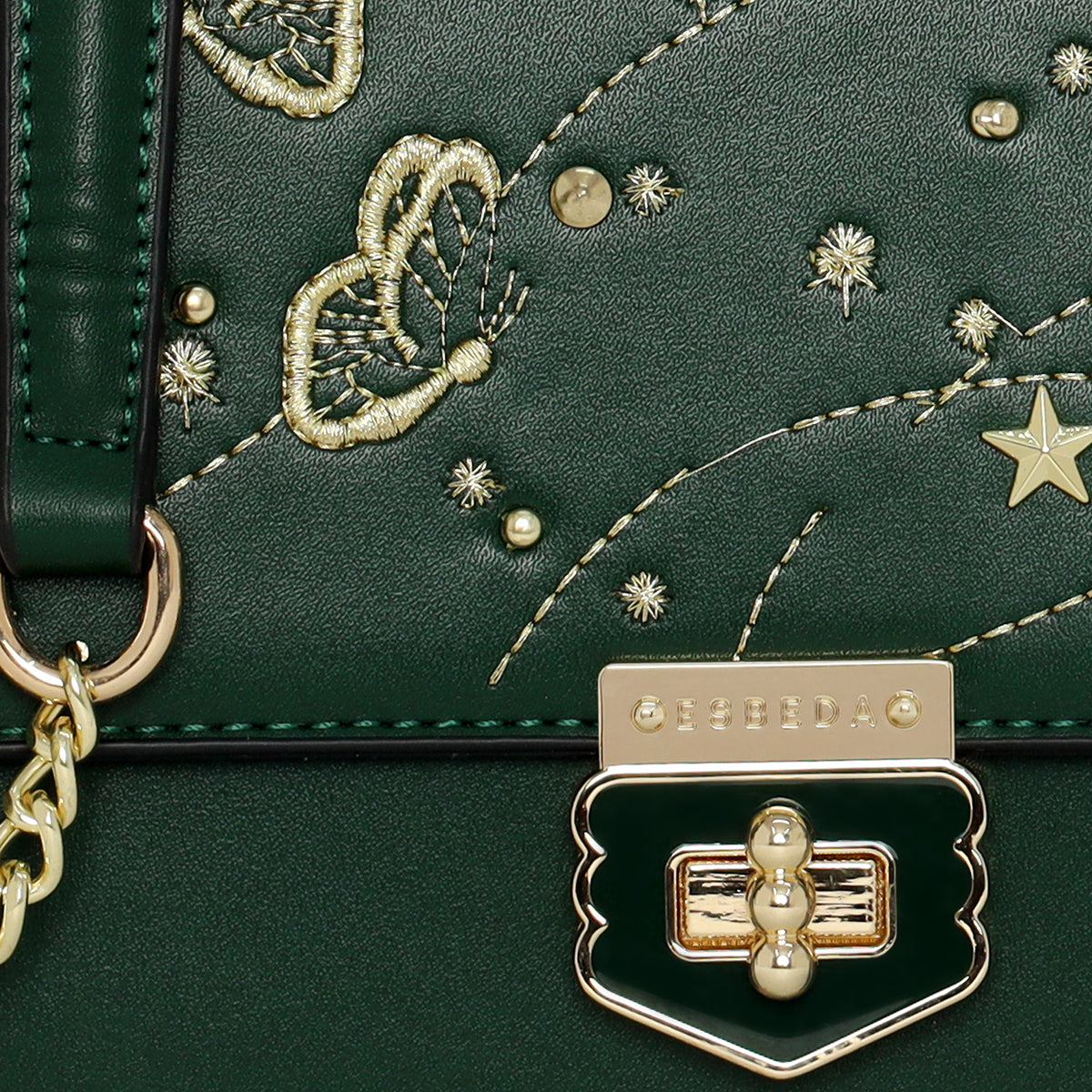Butterfly & Star Embroidered Slingbag