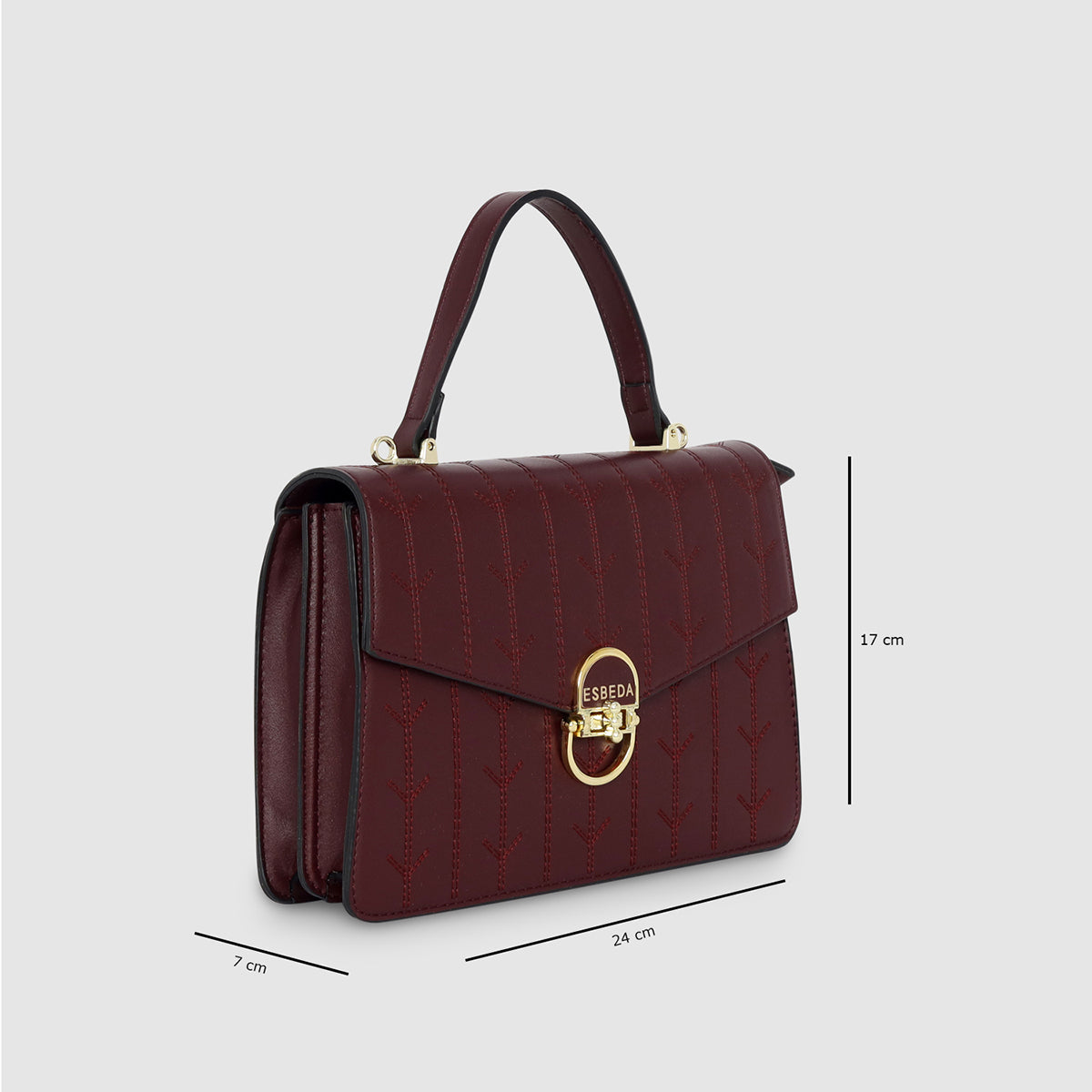 Arrow-Stitch-Medium-Satchel Secondary image
