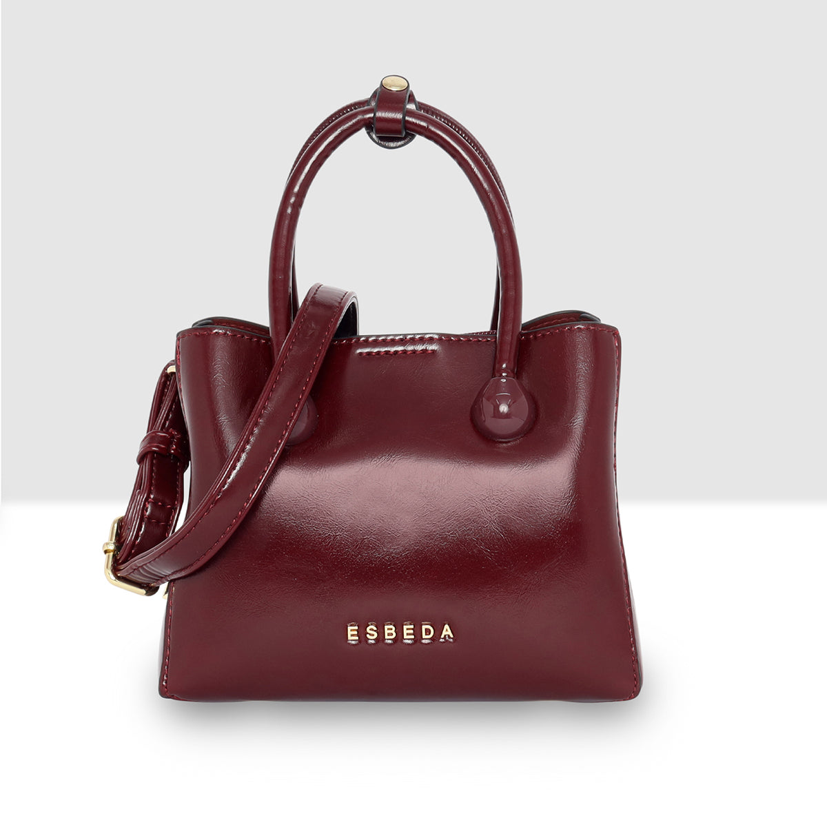 Glossy-Structured-Mini-Tote