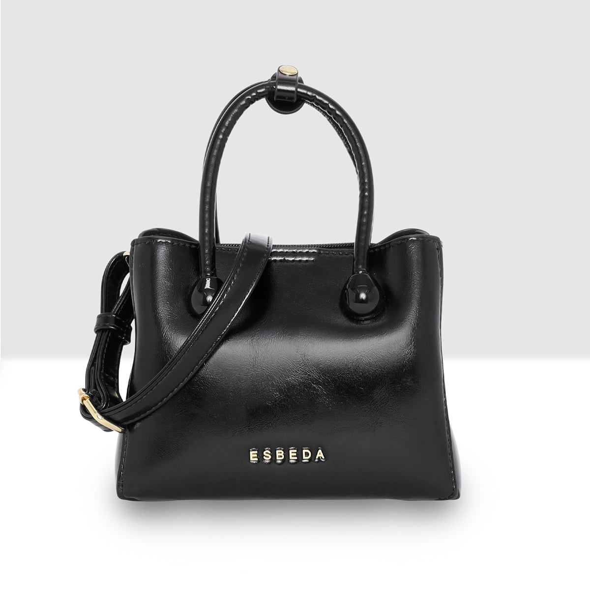 Glossy-Structured-Mini-Tote