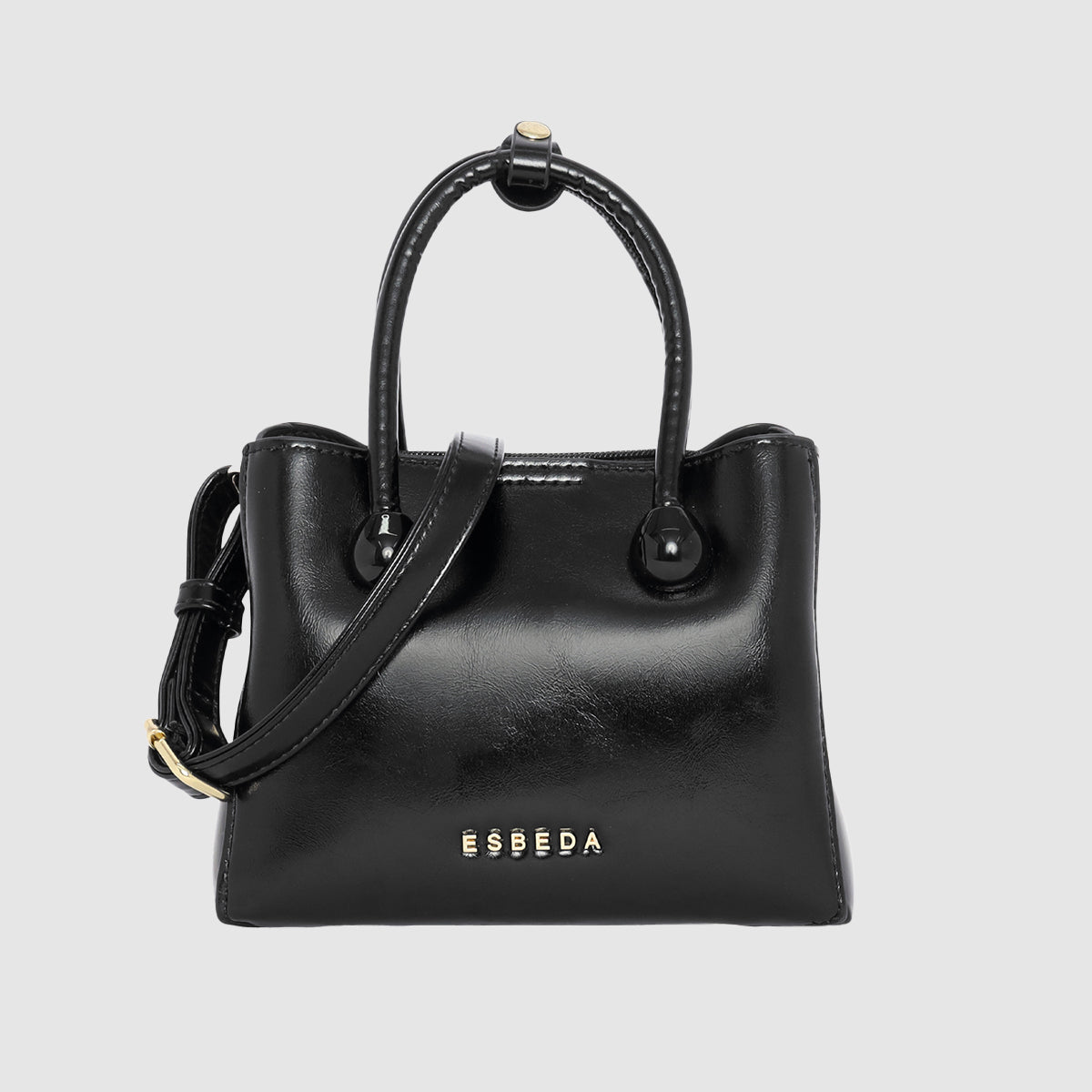 Glossy-Structured-Mini-Tote