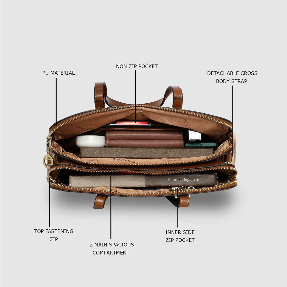 Luxe Alligator Style Satchel