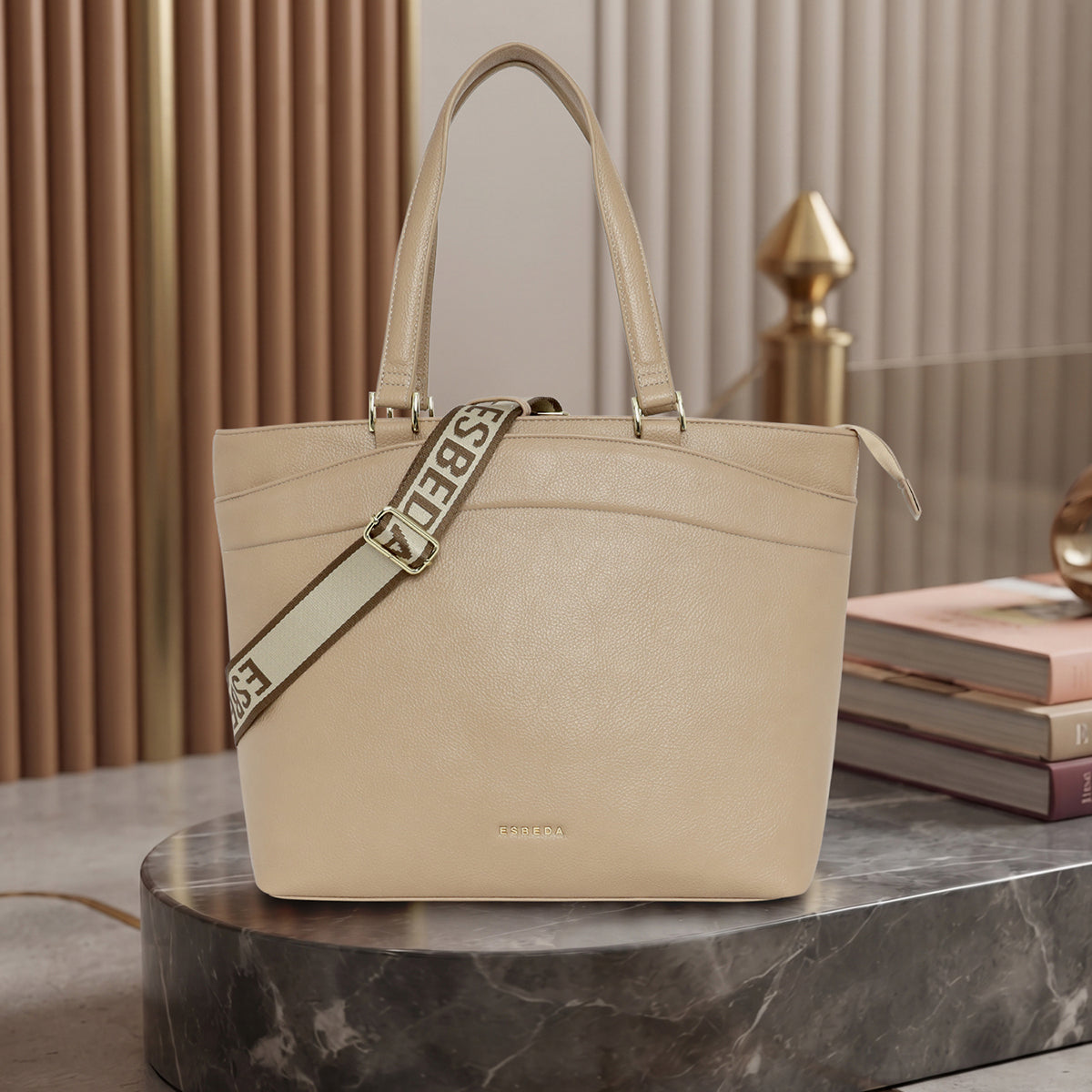 Metro Curved Front Pocket Tote Bag
