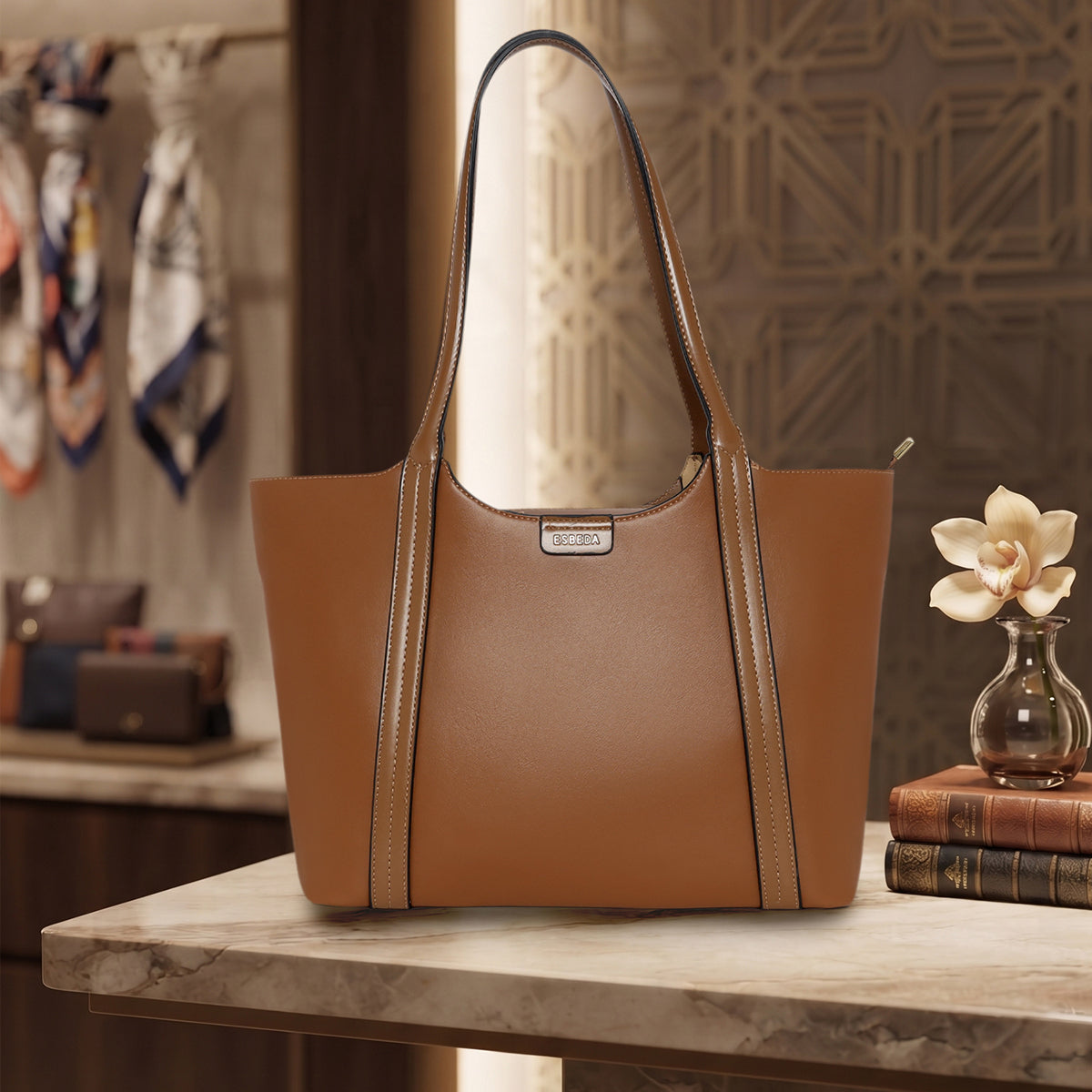 Executive-Dual-Tone-Shoulder-Tote