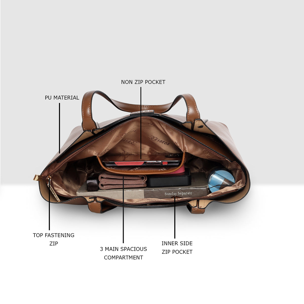 Executive-Dual-Tone-Shoulder-Tote