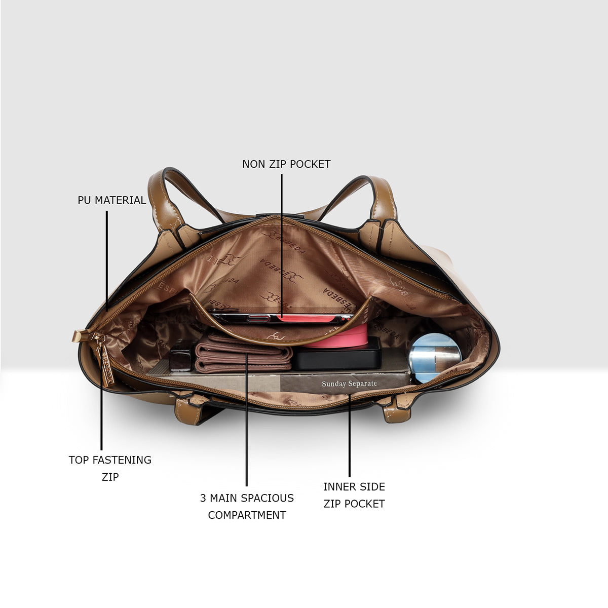 Executive-Dual-Tone-Shoulder-Tote