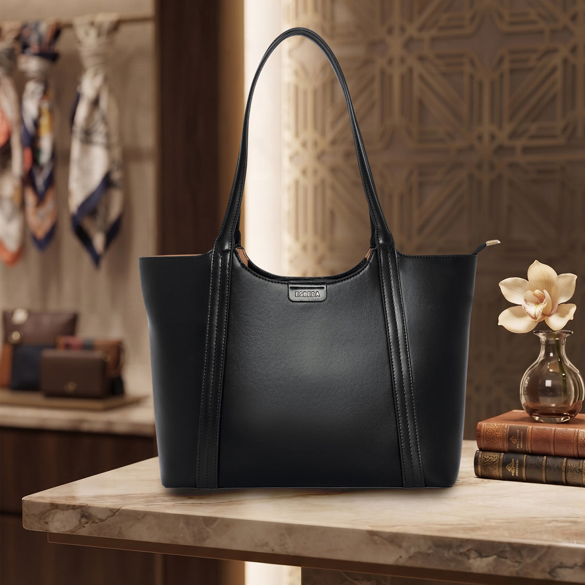 Executive-Dual-Tone-Shoulder-Tote
