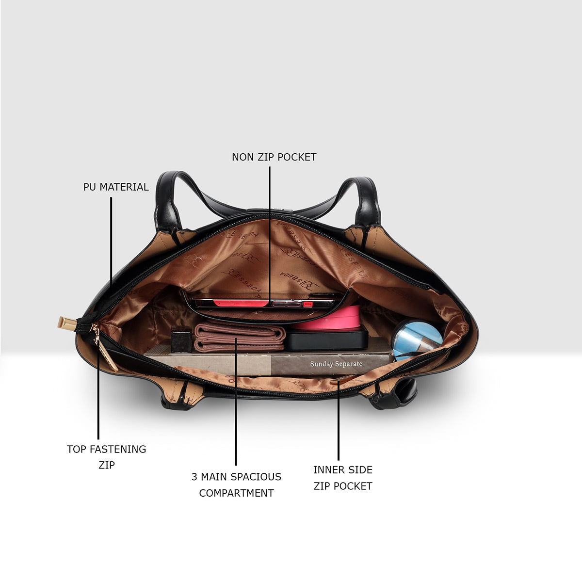 Executive-Dual-Tone-Shoulder-Tote