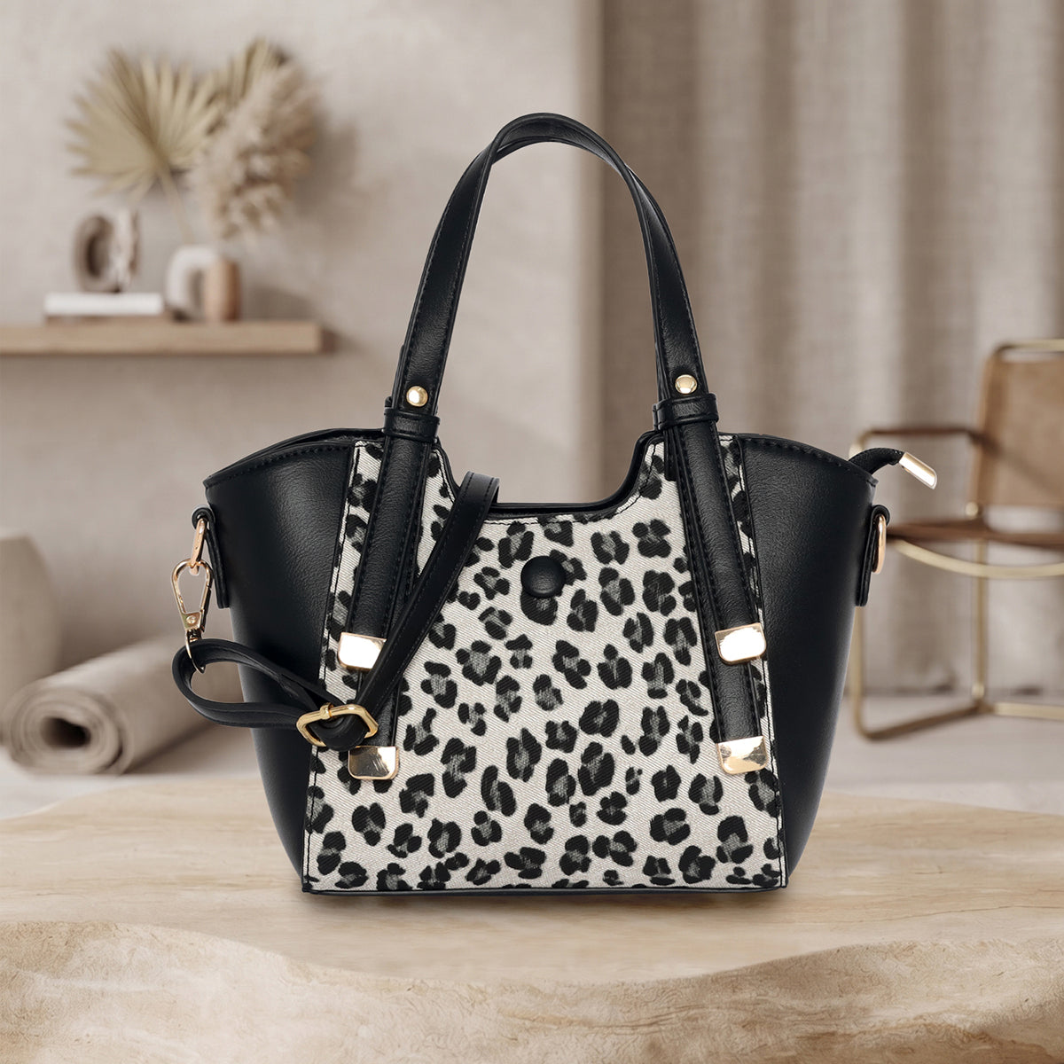 Two-Tone-Leopard-Pattern--Handbag