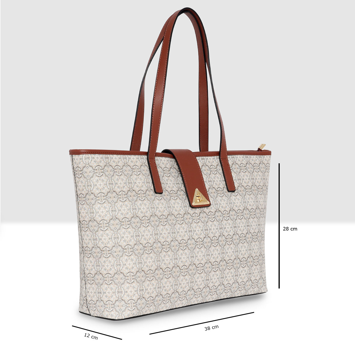 Monogram-Lattice-Cream Secondary image