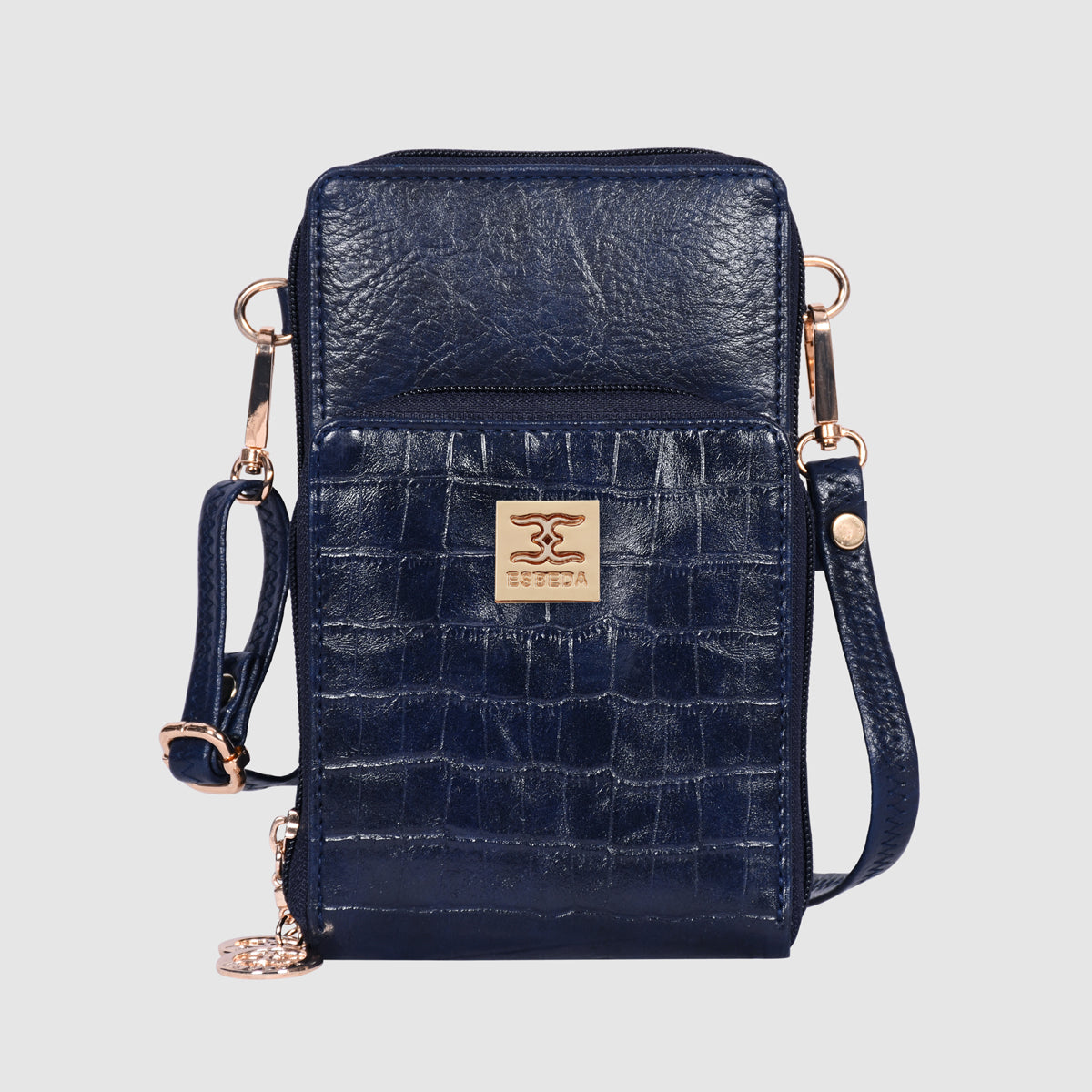 Croco Luxe Mini Mobile Sling Bag For Womens