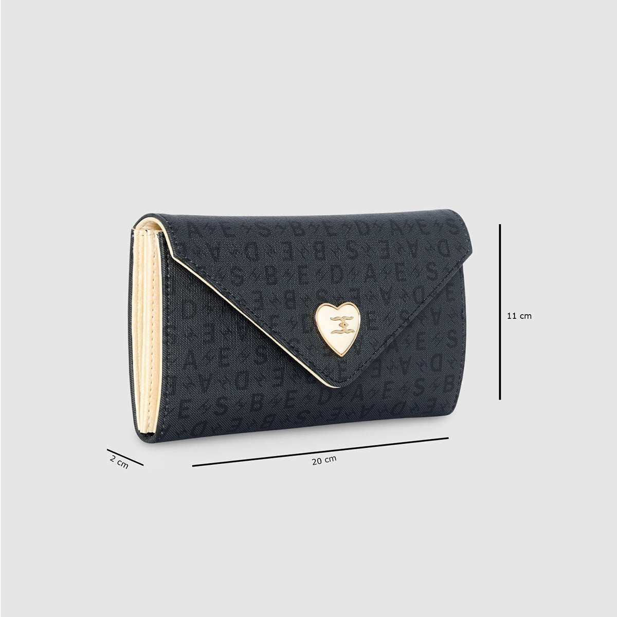 Monogram Envelope Flap Women's Wallet