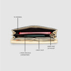 Monogram Envelope Flap Women's Wallet