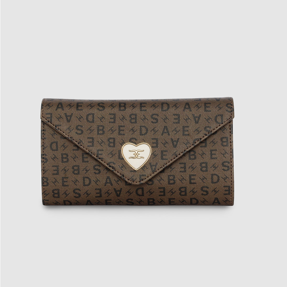Monogram Envelope Flap Women's Wallet