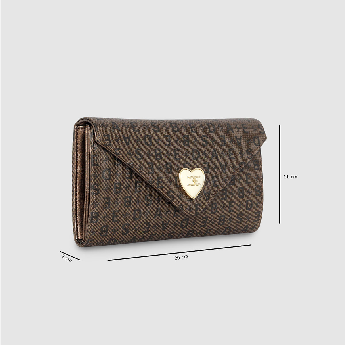 Monogram Envelope Flap Women's Wallet