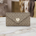 Monogram Envelope Flap Women's Wallet