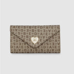 Monogram Envelope Flap Women's Wallet