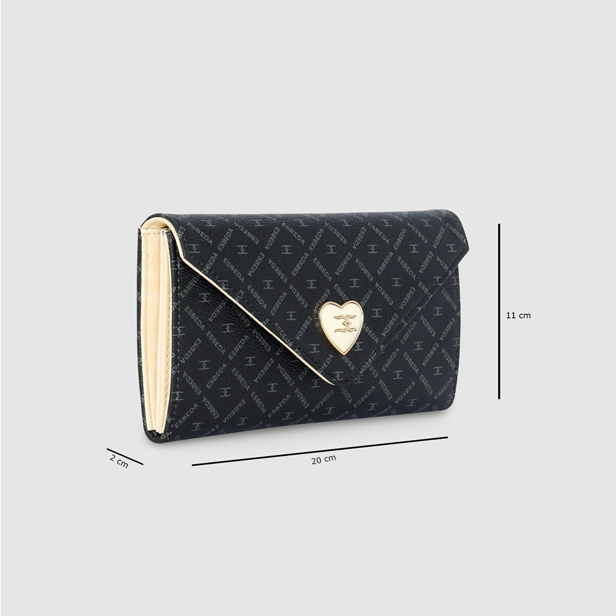 Diagonal Logo Print Envelope Flap Wallet Secondary image