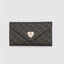 Abstract Script Monogram Envelope Flap Wallet