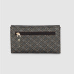 Abstract Script Monogram Envelope Flap Wallet