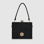 Crystal Belt Top Handle Clutch