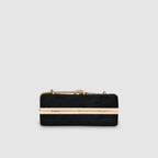 Crystal Belt Top Handle Clutch