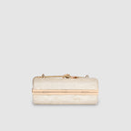 Crystal Belt Top Handle Clutch