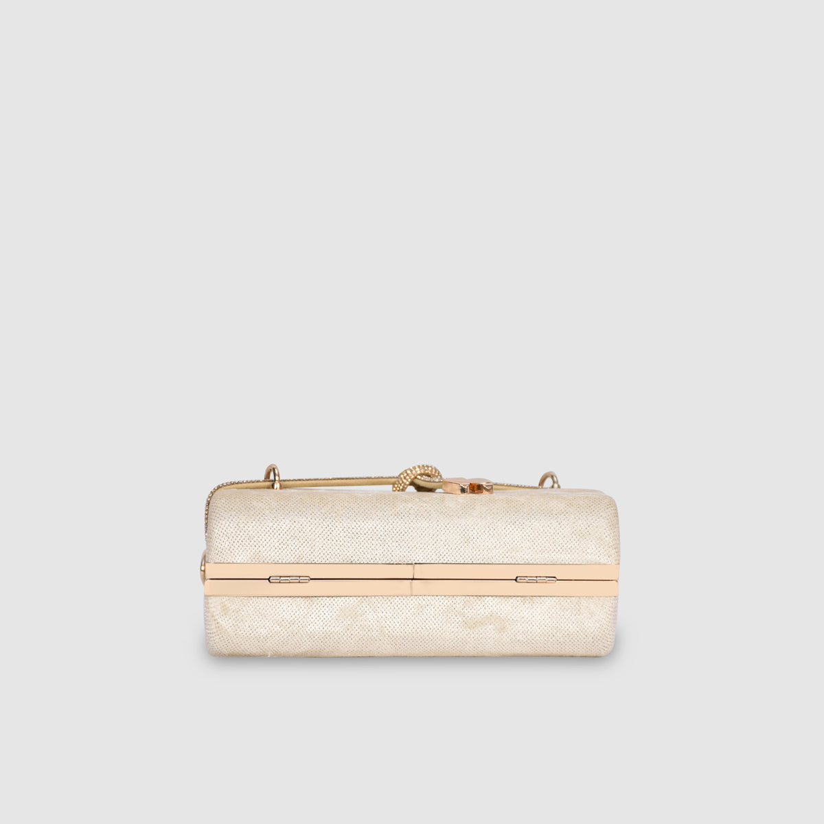 Crystal Belt Top Handle Clutch