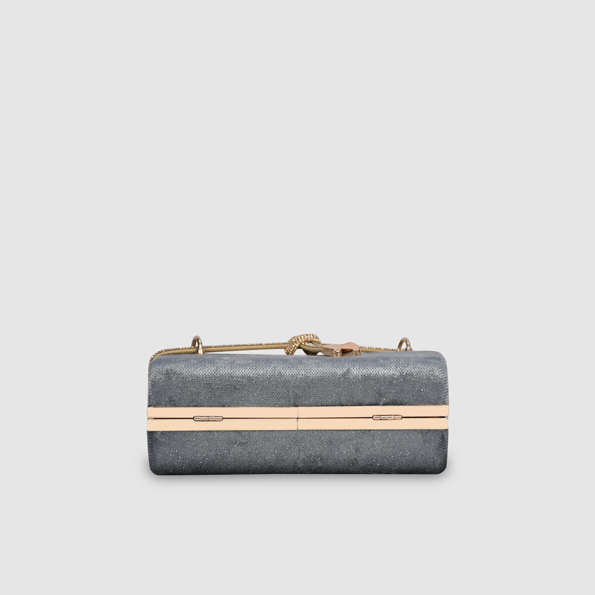 Crystal Belt Top Handle Clutch