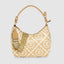 Round Emblem Hobo Bag