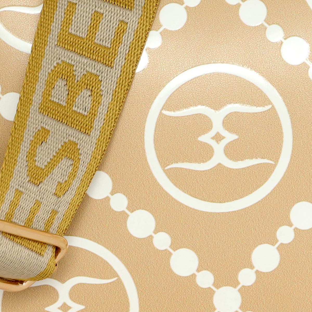 Round Emblem Hobo Bag