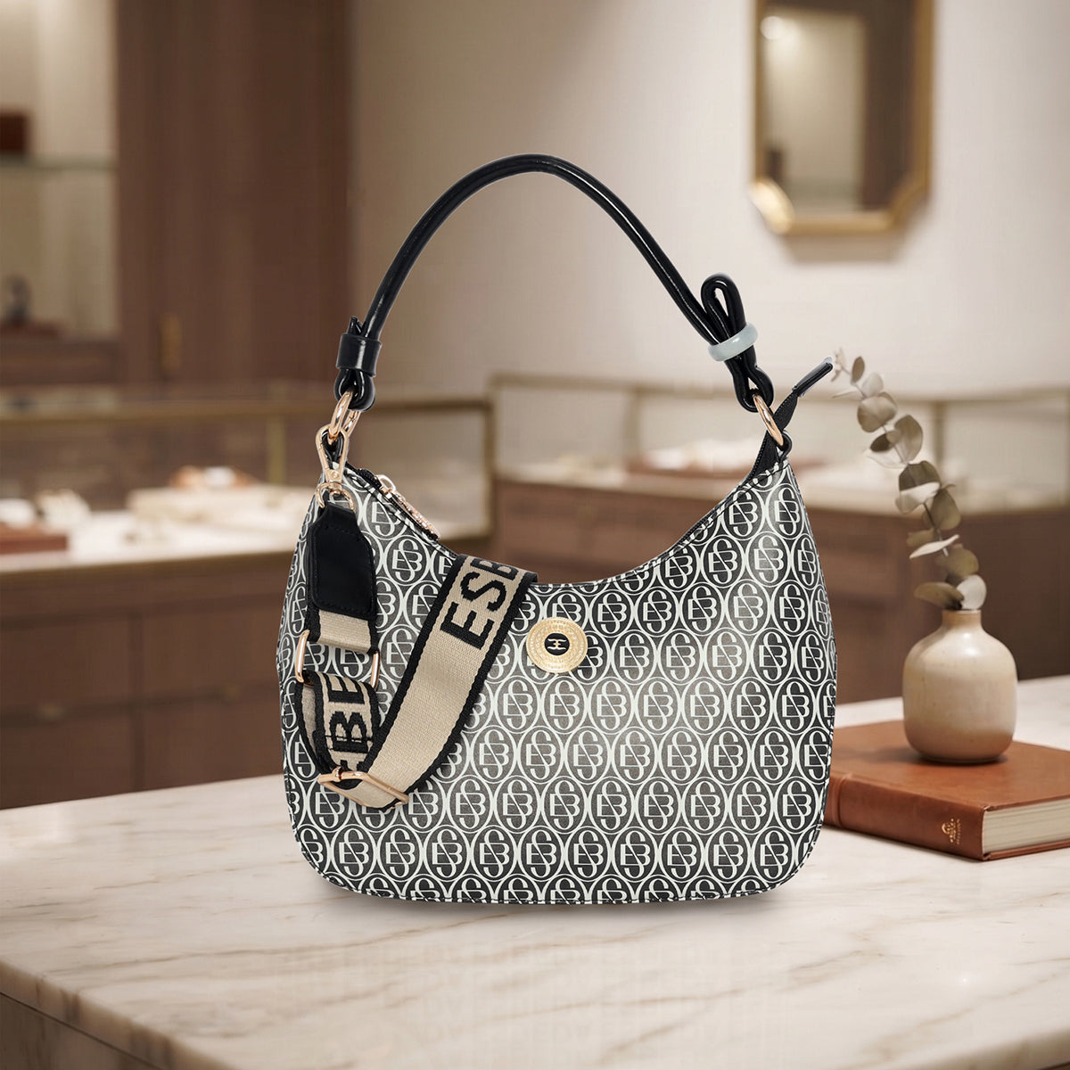 Noirielle Monogram Shoulder Bag