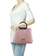 Croco Pattern Acrylic Handle Handbag For Womens