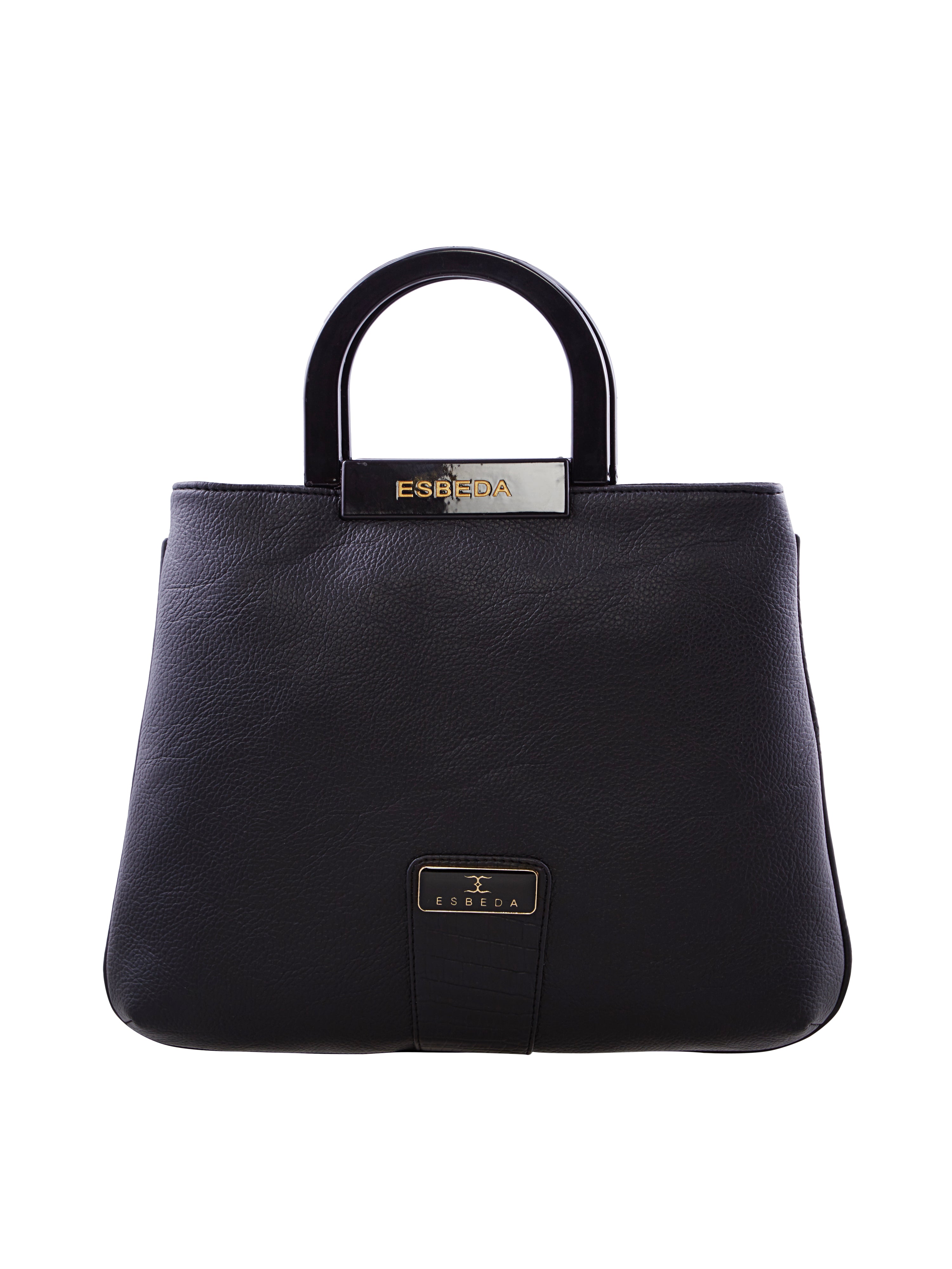 Croco Pattern Acrylic Handle Handbag For Womens