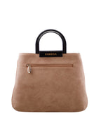 Croco Pattern Acrylic Handle Handbag For Womens