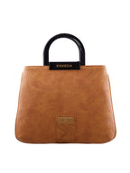 Croco Pattern Acrylic Handle Handbag For Womens