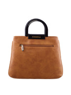 Croco Pattern Acrylic Handle Handbag For Womens
