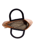 Croco Pattern Acrylic Handle Handbag For Womens