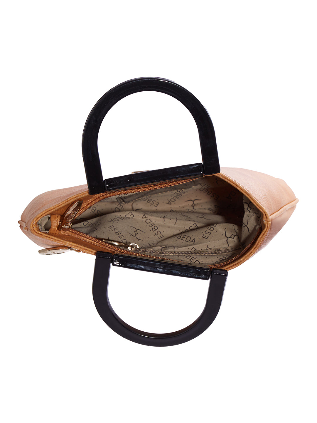 Croco Pattern Acrylic Handle Handbag For Womens