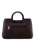 Croco Pattern Acrylic Handle Handbag For Womens