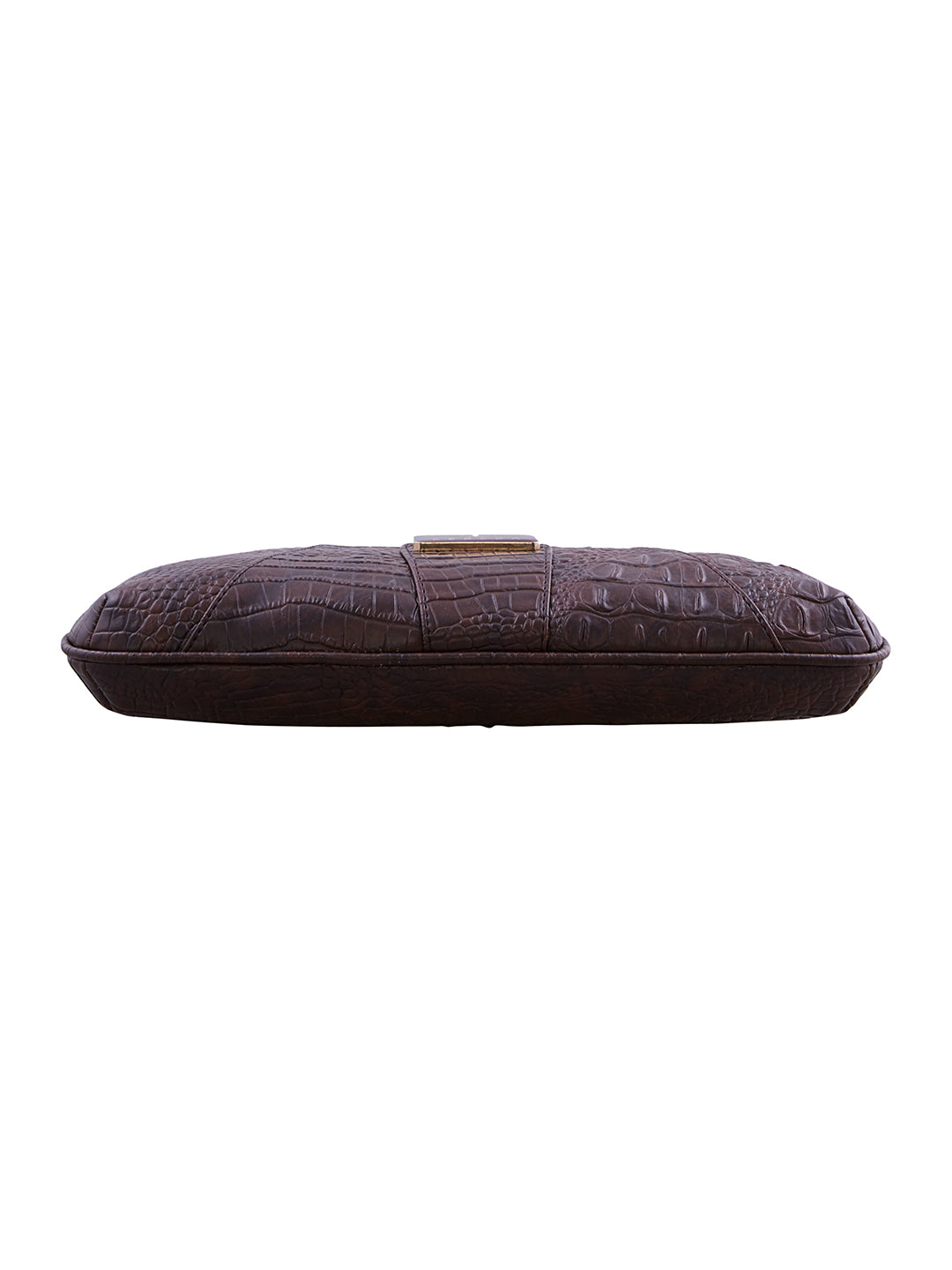 Croco Pattern Acrylic Handle Handbag For Womens