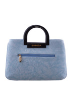 Croco Pattern Acrylic Handle Handbag For Womens