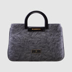 Croco Pattern Acrylic Handle Handbag For Womens