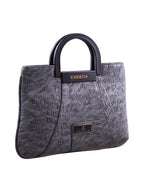 Croco Pattern Acrylic Handle Handbag For Womens