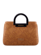 Croco Pattern Acrylic Handle Handbag For Womens