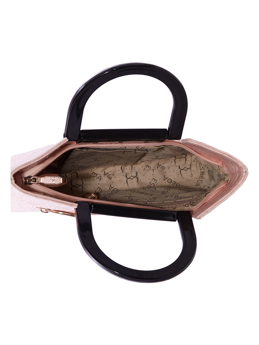 Croco Pattern Acrylic Handle Handbag For Womens