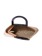 Croco Pattern Acrylic Handle Handbag For Womens