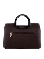 Croco Stripe Pattern Acrylic Handle Handbag For Womens
