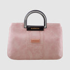 Croco Stripe Pattern Acrylic Handle Handbag For Womens